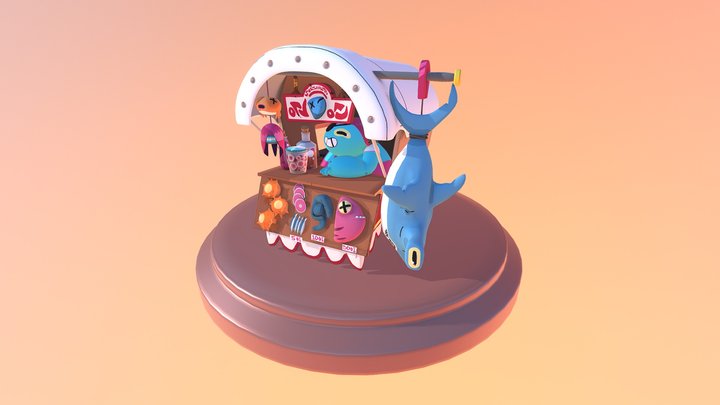 Fish Merchant 3D Model