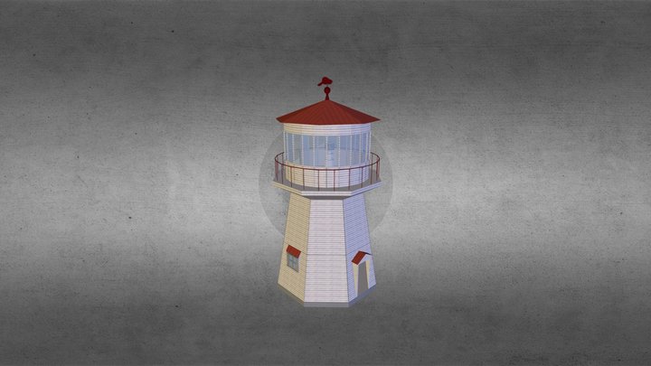 Slate Island Lighthouse 3D Model