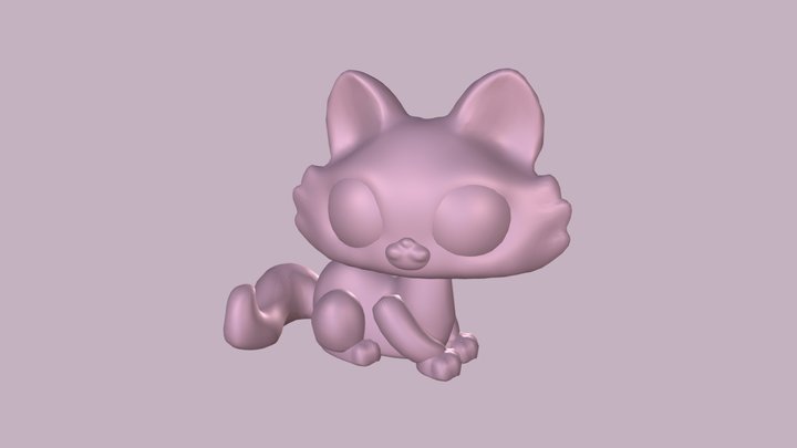 3D Printing Assignment - [Littlest Pet Shop Cat] 3D Model