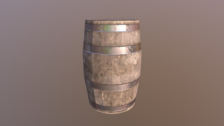 School_project barrel 3D Model