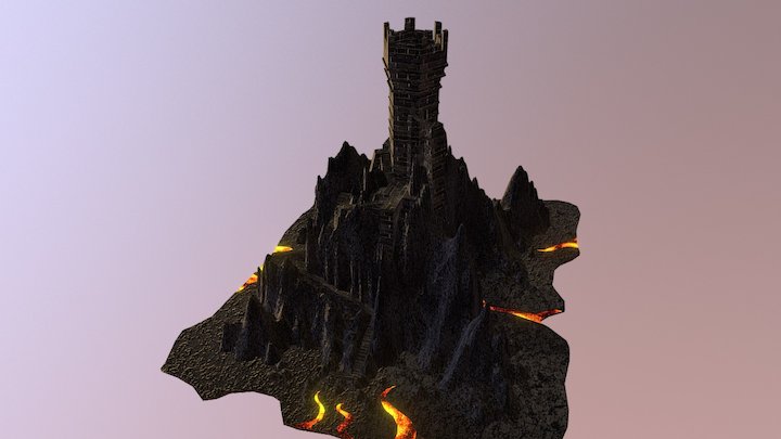 The High Black Tower 3D Model