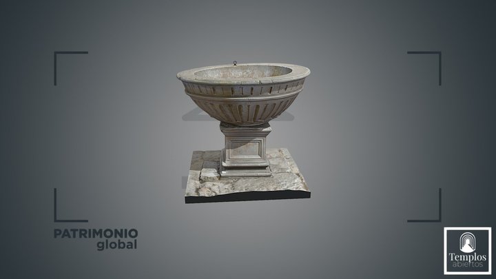 Pila bautismal, Iglesia de San Miguel, Haza 3D Model
