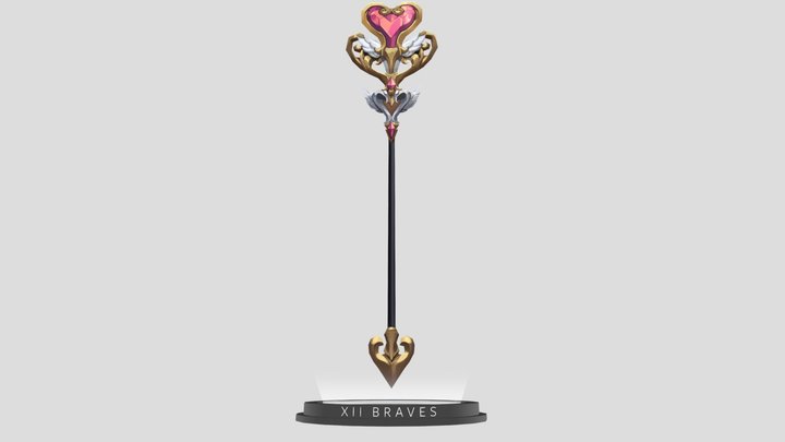 Valentine Staff 3D Model