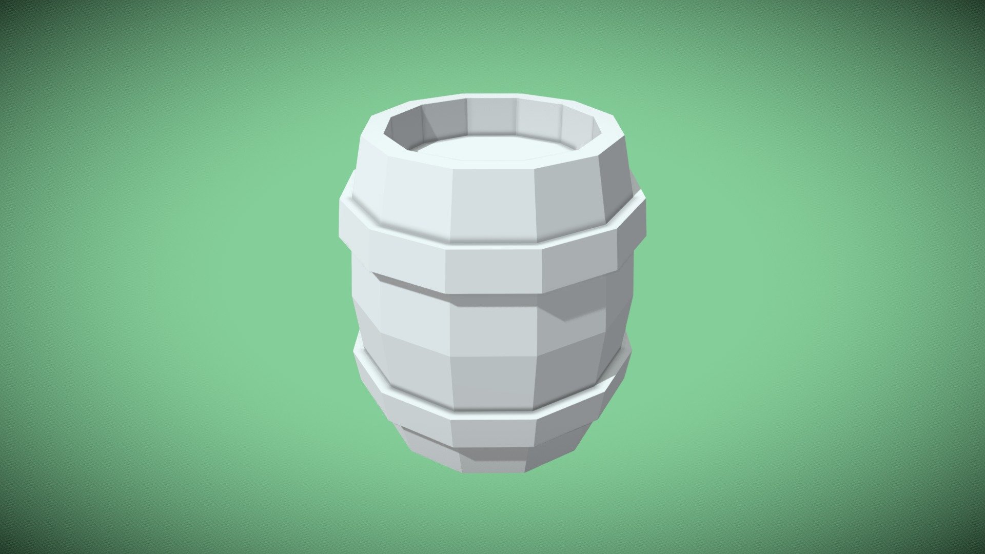 Lowpoly Barrel