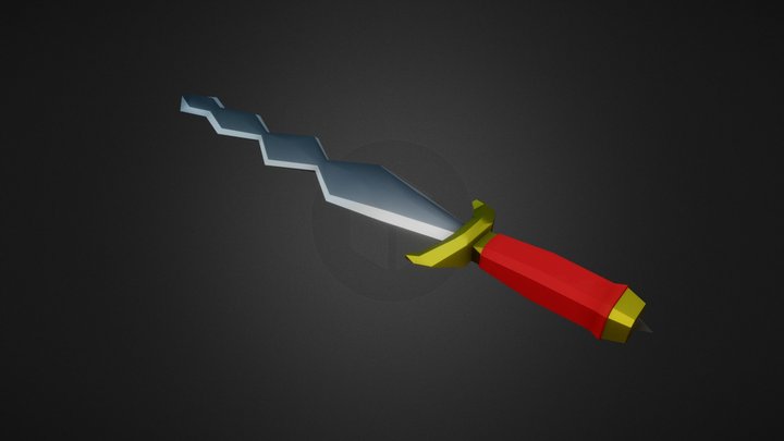 [FREE] Low poly medieval sword 3D Model