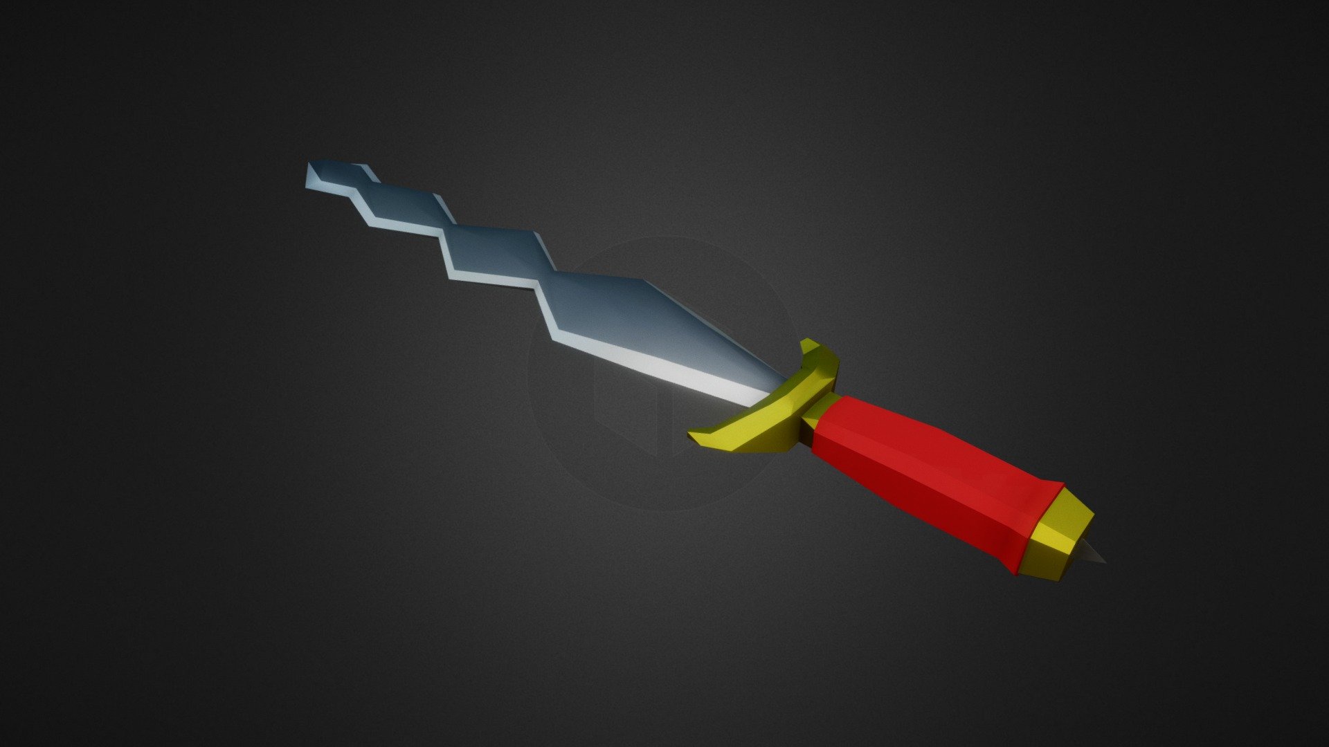 [FREE] Low poly medieval sword
