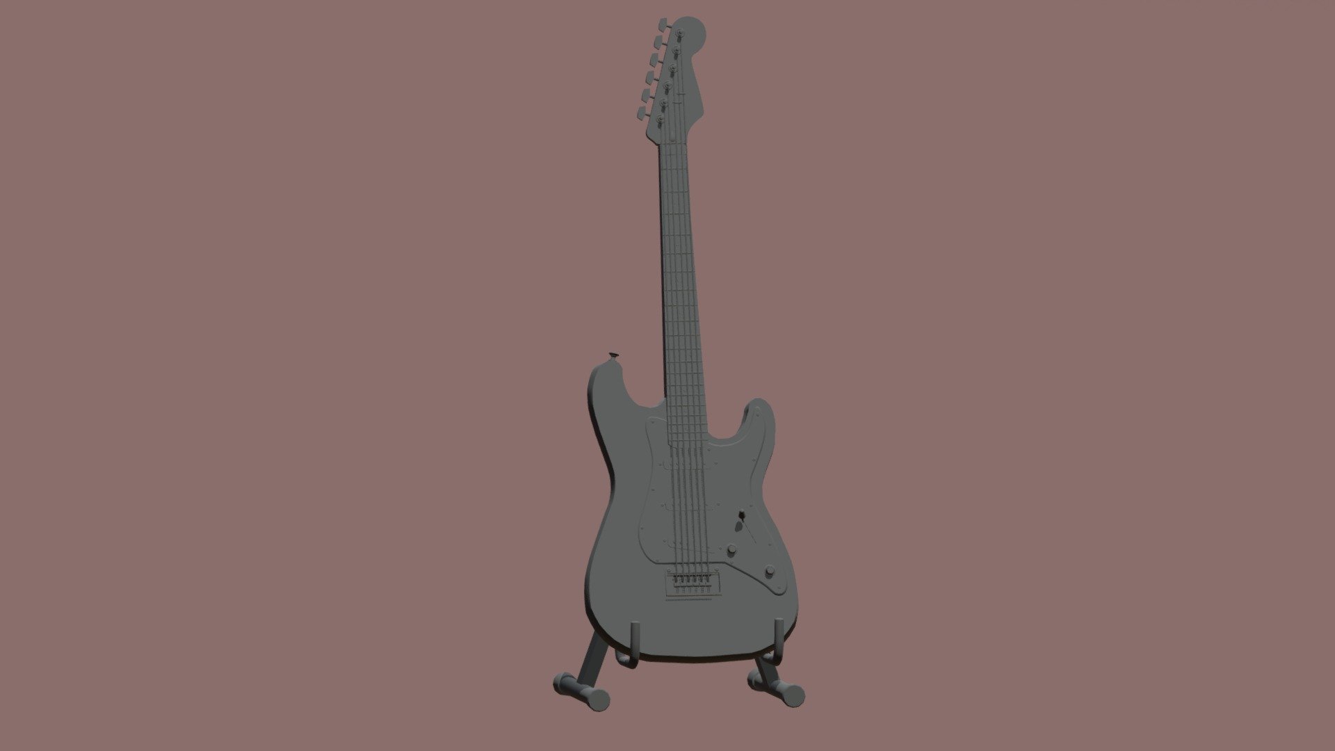 Guitar 2 - 3D model by Willem (@akkerwillem) [aad4451] - Sketchfab