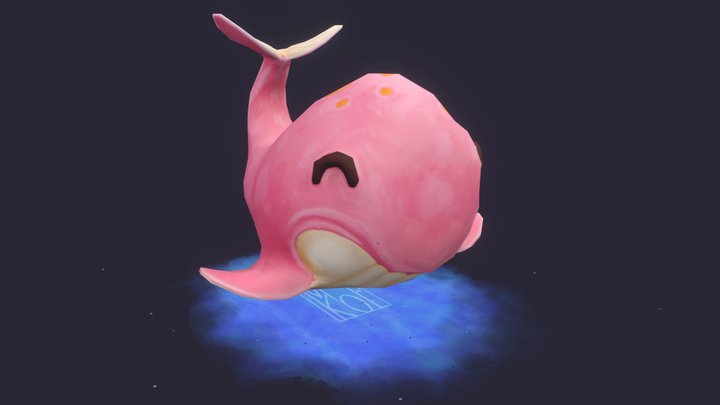 Stylized Whale 3D Model