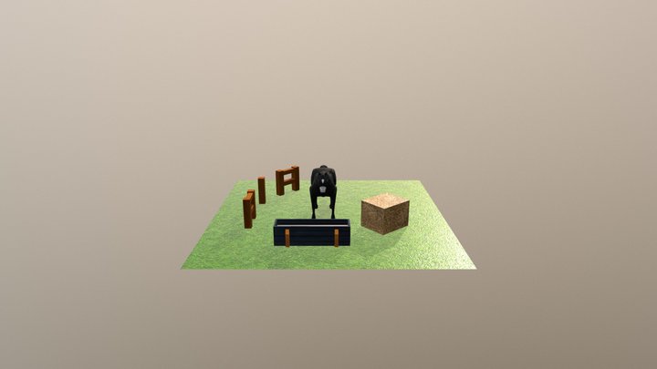 Low-poly Horse 3D Model