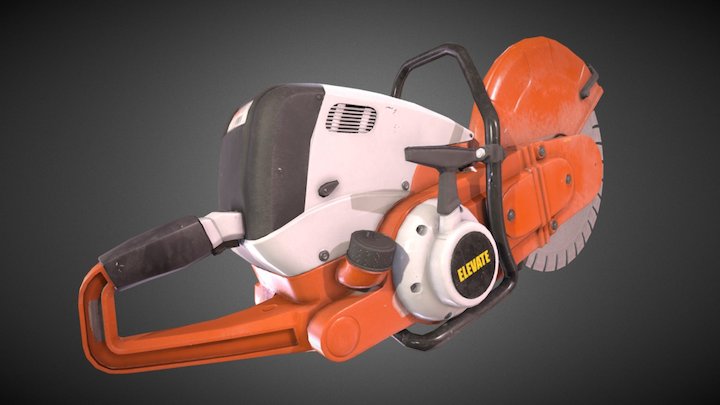 Cut-off saw 3D Model