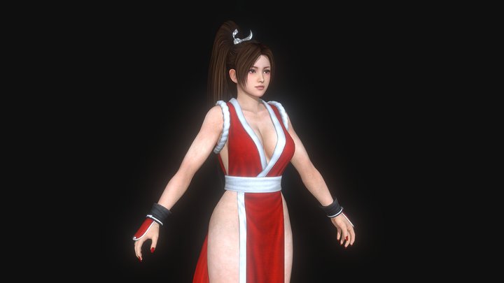 Mai Shiranui (kunoichi dress) 3D Model
