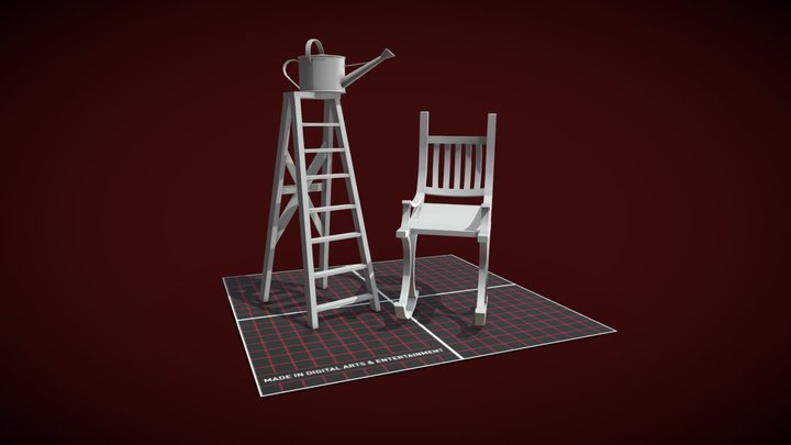Grandma's House - 3 Simple props 3D Model