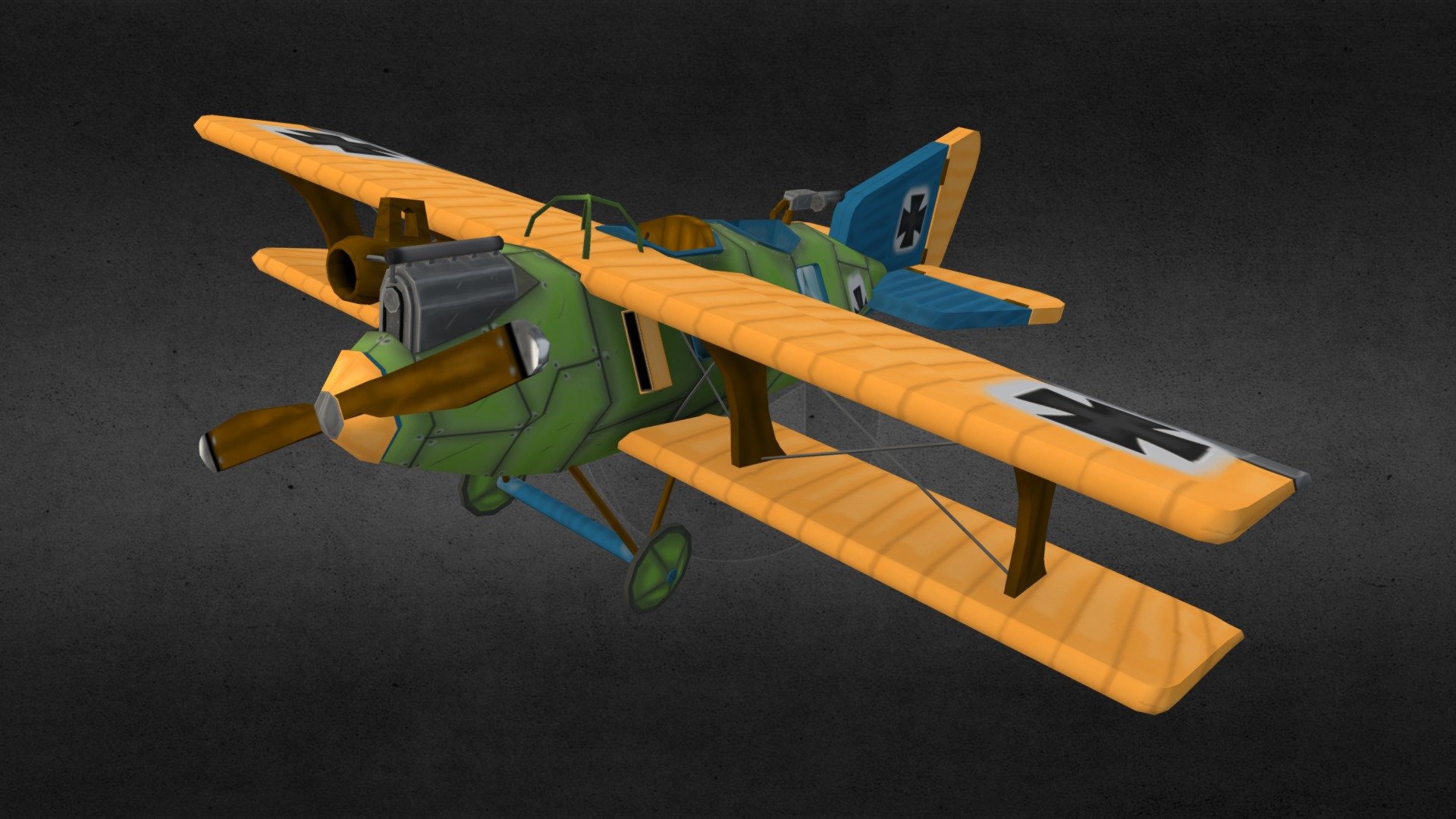 Stylized WW1 Plane - Roland CII.a - Download Free 3D model by ...