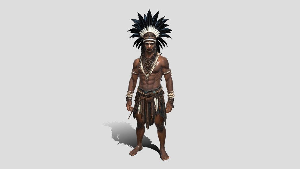 Feathered Warrior of the Ancestors 3D Model