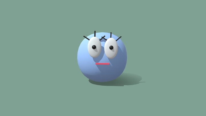 Bola Peluda (pero calva) 3D Model
