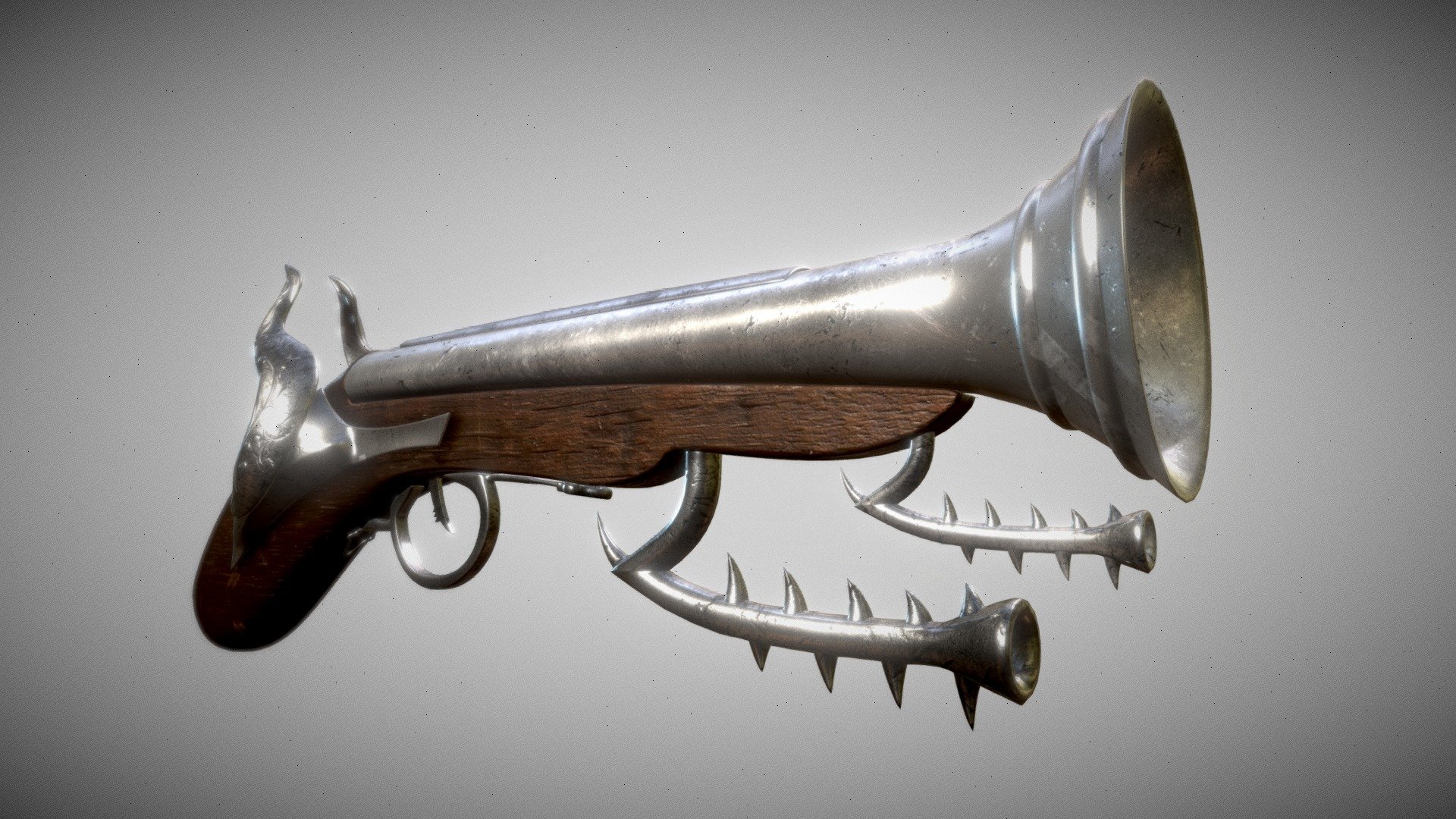 Pirate Gun - Download Free 3D model by Misam Ali Rizvi (@MisamAliRizvi ...