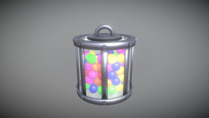 Industrial Gumball Canister 3D Model