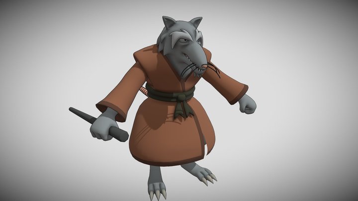 SPLINTER TMNT 2003 REMASTERED 3D Model