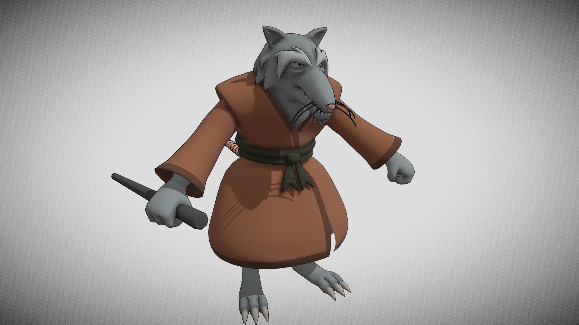 SPLINTER TMNT 2003 REMASTERED — Sketchfab embed 3D viewer