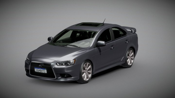 Mitsubishi Lancer GT / Ralliart / 4B11 3D Model