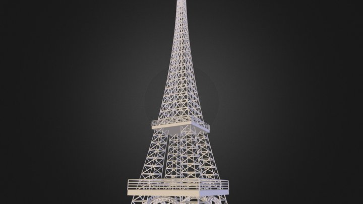 Eiffel tower 3D Model