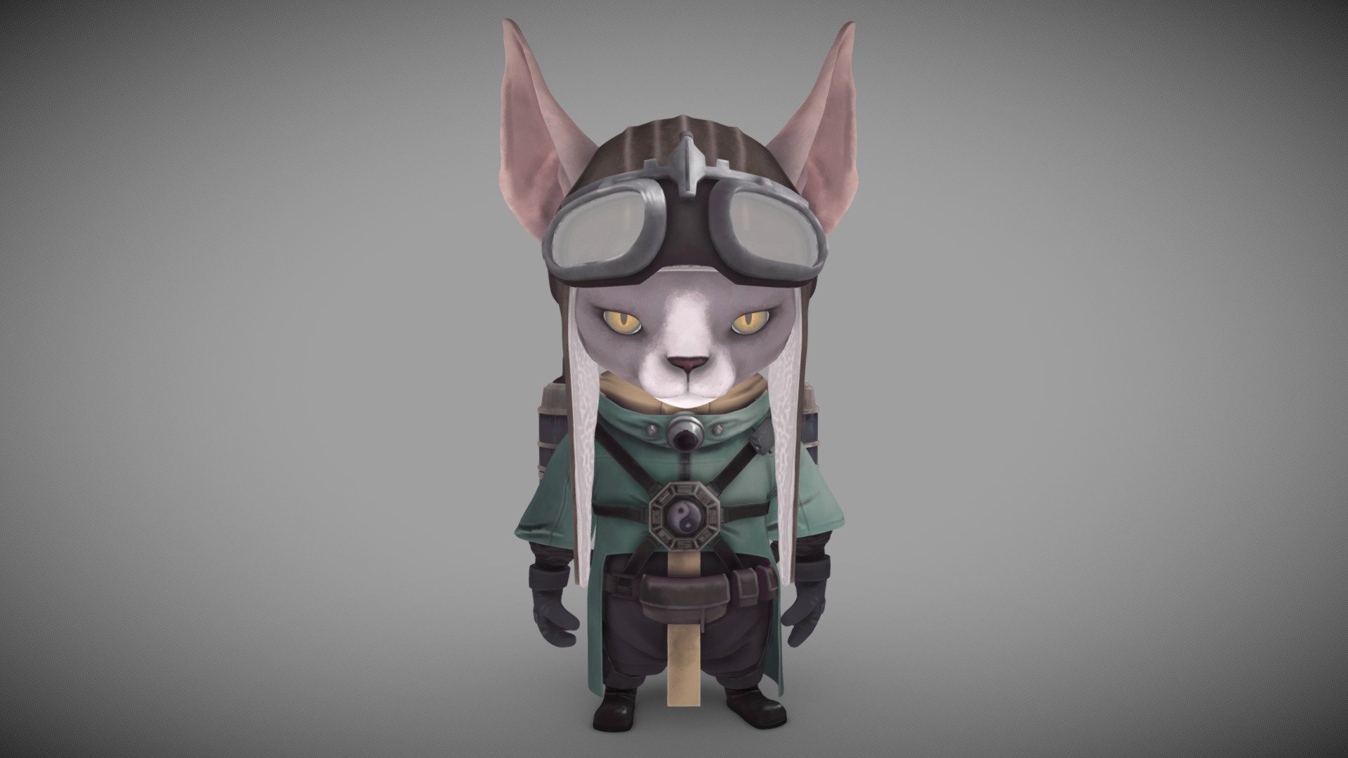 Cat Character - 3D model by fabian.timm (@fedupfab) [aada83c] - Sketchfab