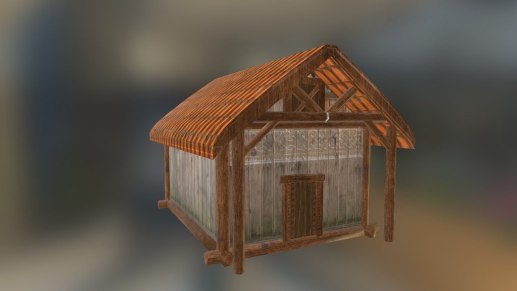 Wooden House 3d Model By Respottedb Aada8c9 Sketchfab 3151