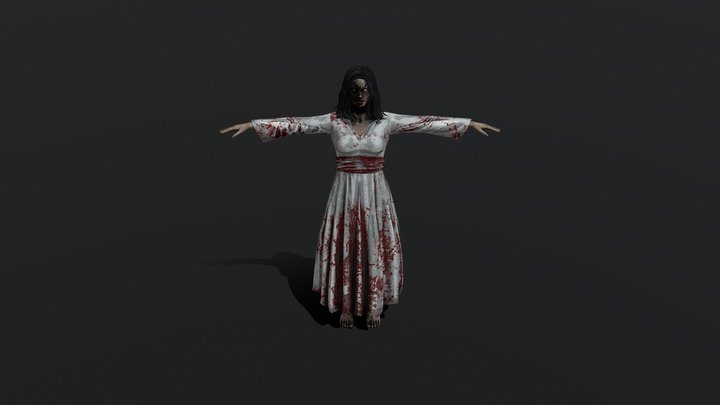 Ghostly Woman 3D Model