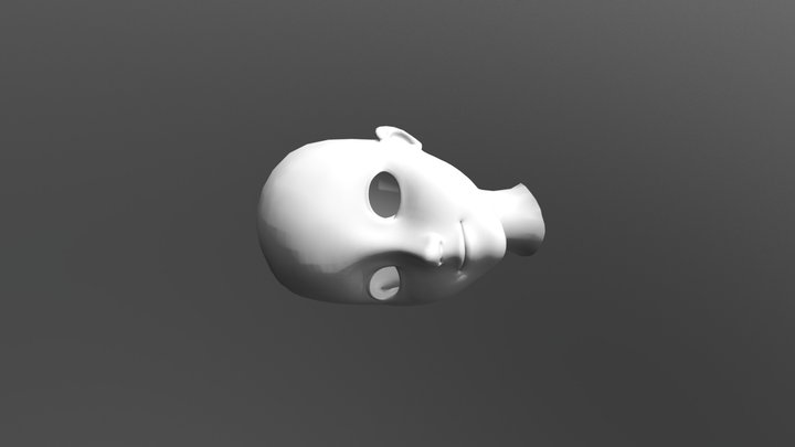 Head+skeleton Regular 3D Model