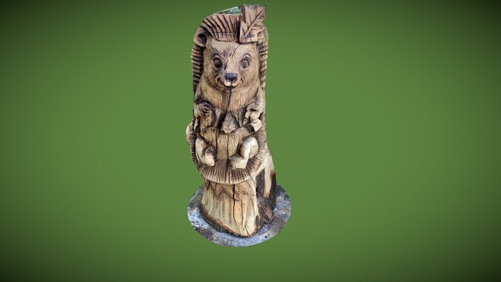 Hedgehog Eddie 3D Model