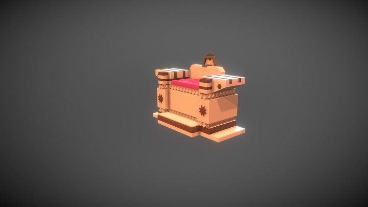 Maahishmati Throne 3D Model