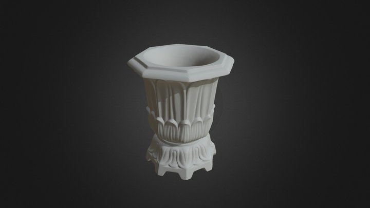 A470 - Lotus Vase 3D Model
