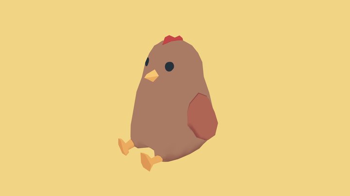 Chicken Plushie 3D Model