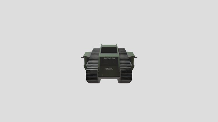 Tank Creation Work Experience (Green Colourway) 3D Model