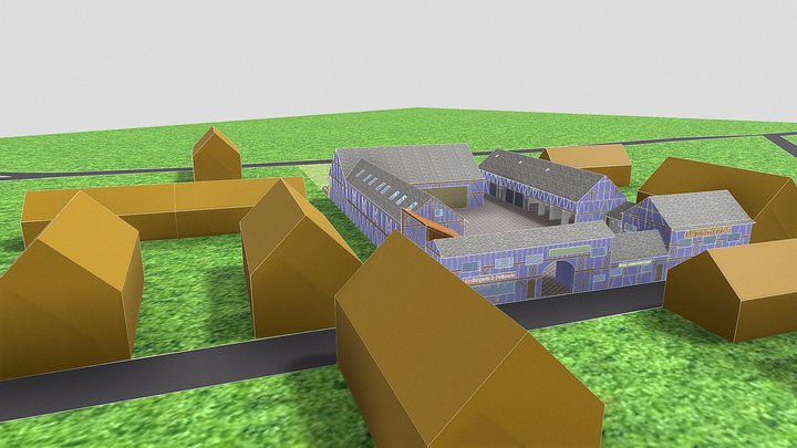 OGET Alsatian Farm 3D Model
