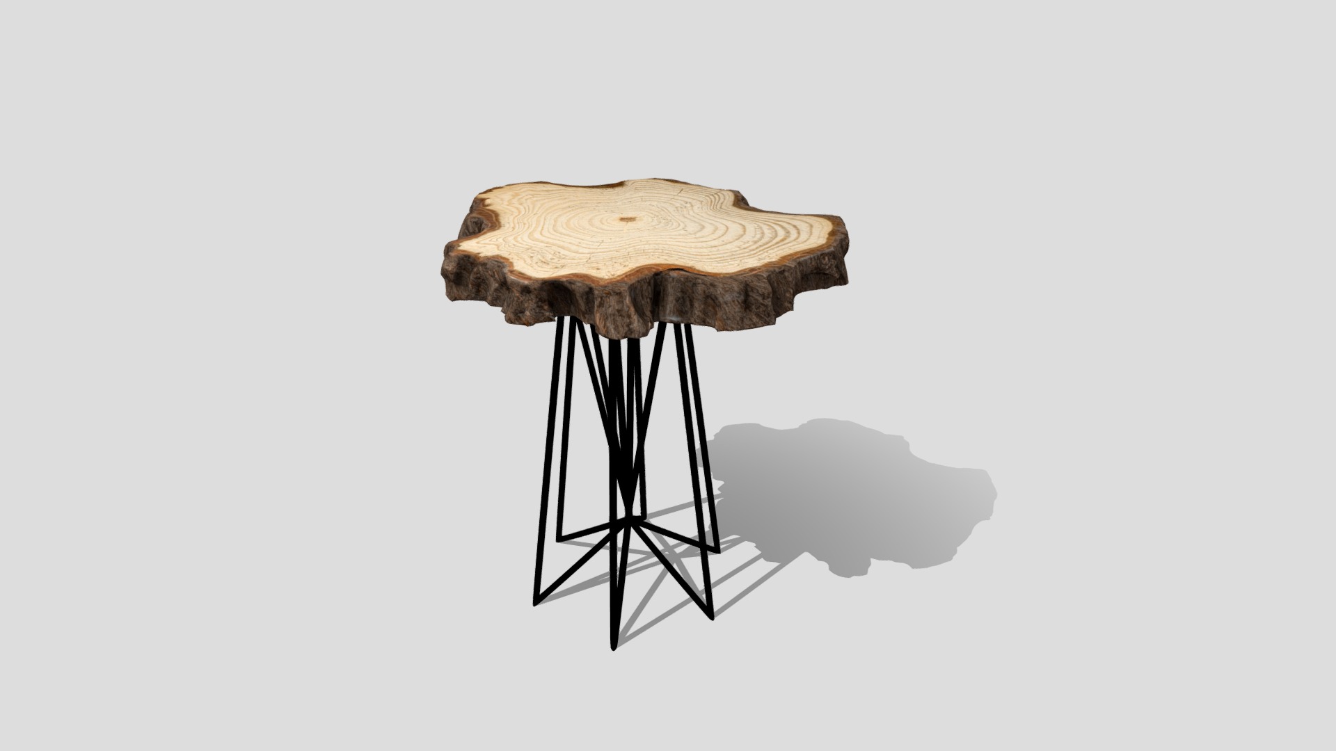 3D model Coffee table - This is a 3D model of the Coffee table. The 3D model is about a small wooden table.