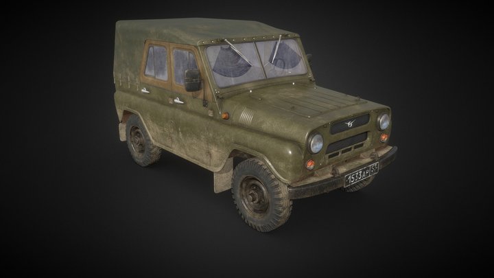 UAZ-469 3D Model