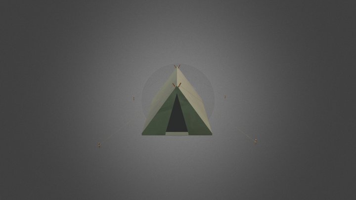 Fantasy Camp - Tent Model 3D Model