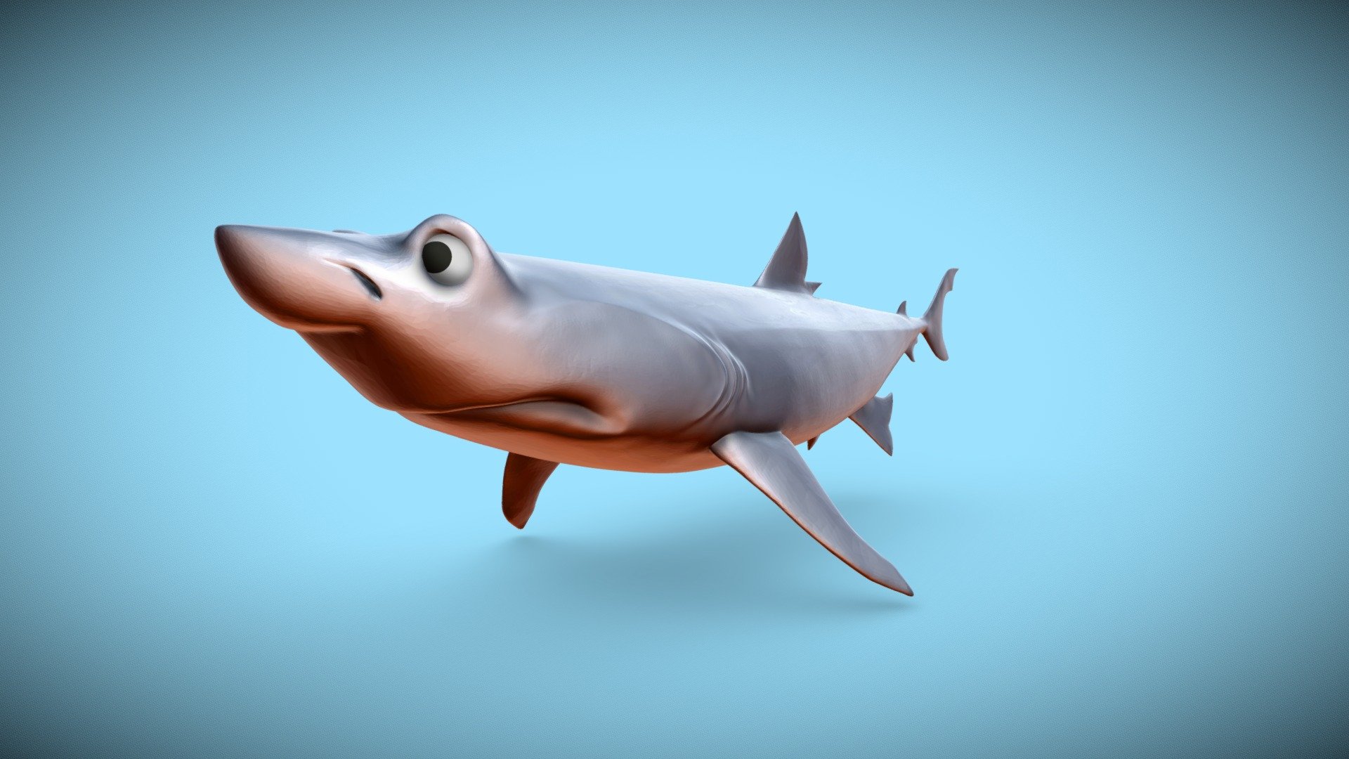 First Sculpt - Timmy The Shark - 3d Model By Drakenreiter [aae03ad 