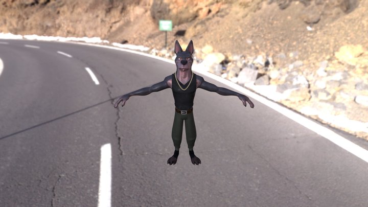 Bad Dog 3D Model