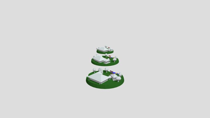By The Ocean  - Diorama and House blockout 3D Model