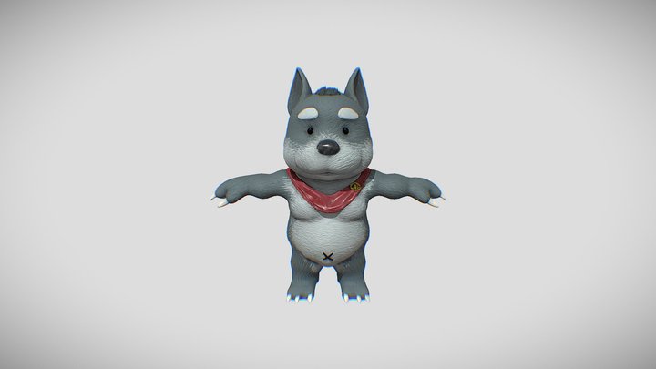 DOG01_02_low 3D Model