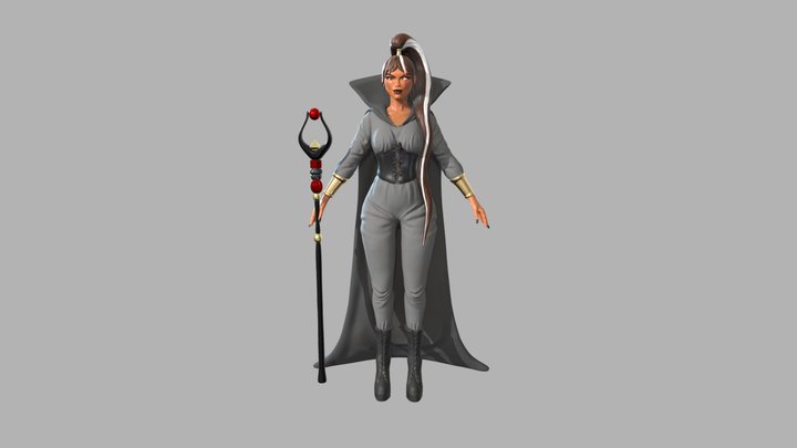 Juliette Dupont Chara Adv Art PersoHD 3D Model