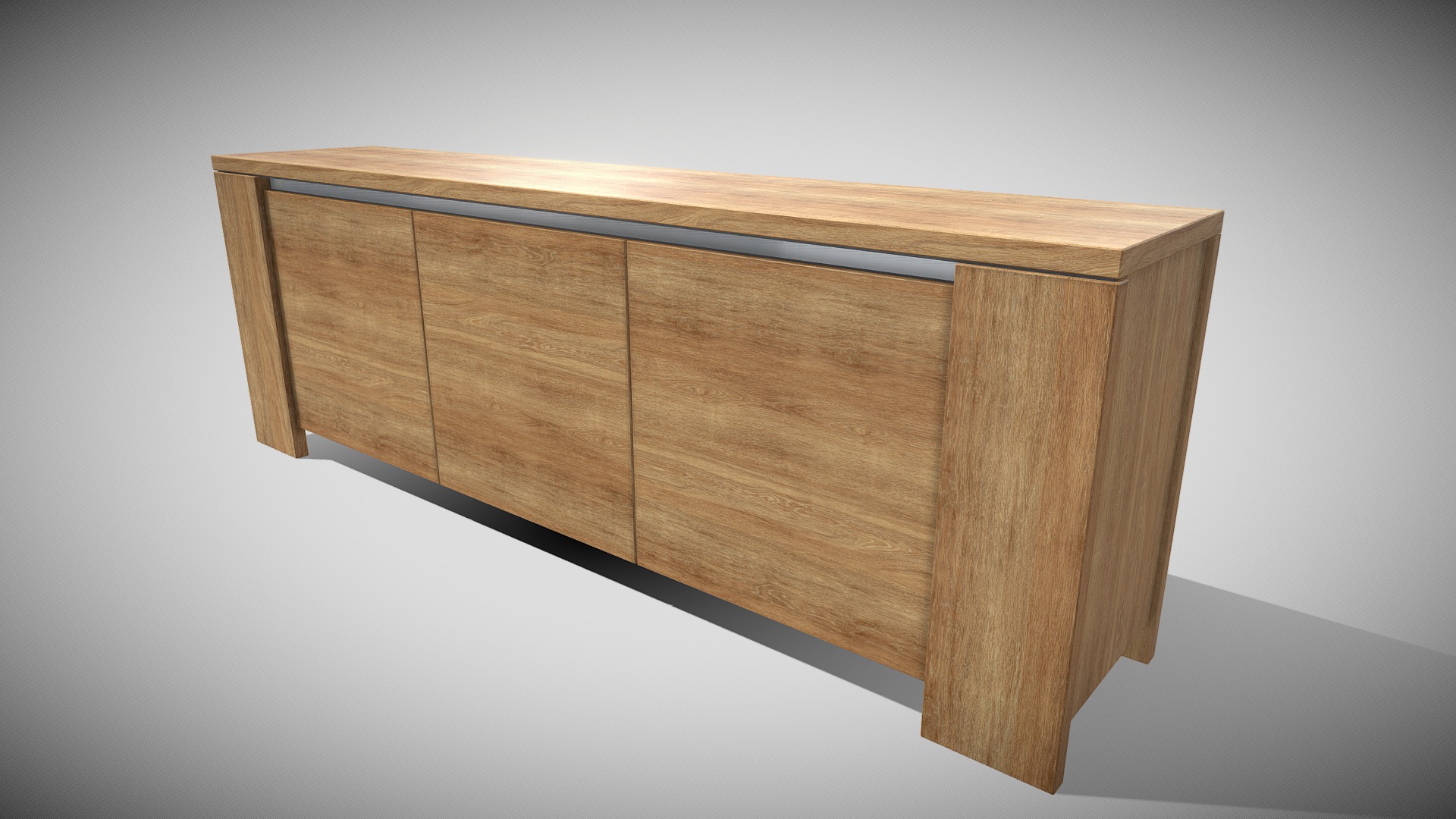 3D model Dresser - This is a 3D model of the Dresser. The 3D model is about a wooden cabinet with drawers.
