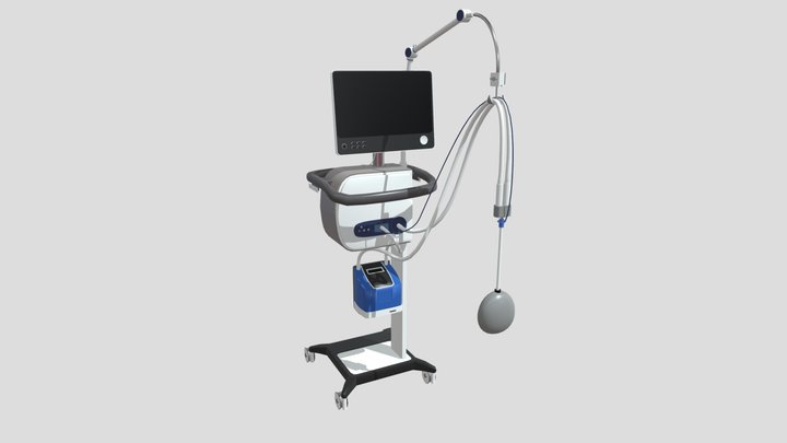 Pulmonary Ventilator 3D Model