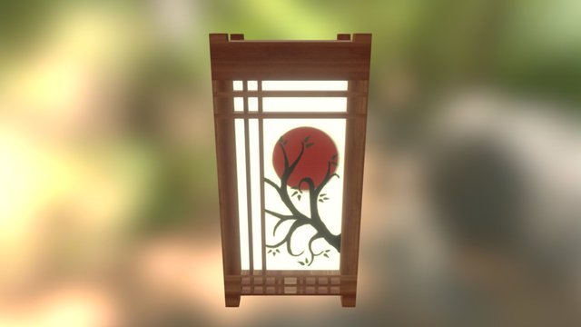 japanese Lamp 3D Model