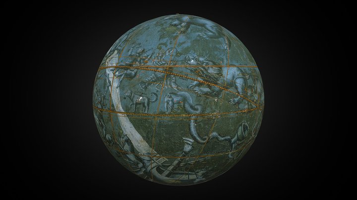 Johann Schöner, [Celestial globe], [ca. 1522] 3D Model