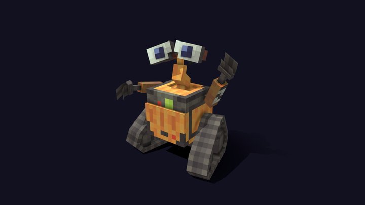 Minecraft WALL-E 3D Model