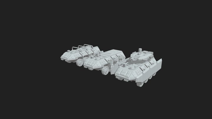 Hurricane APC, Solar Systems Federation 3D Model