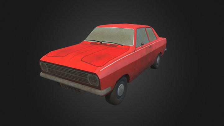 Lowpoly Opel Kadett B 3D Model
